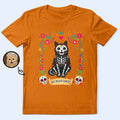 Custom Photo Hispanic Pet Day Of The Dead Pet Portrait - Personalized T Shirt