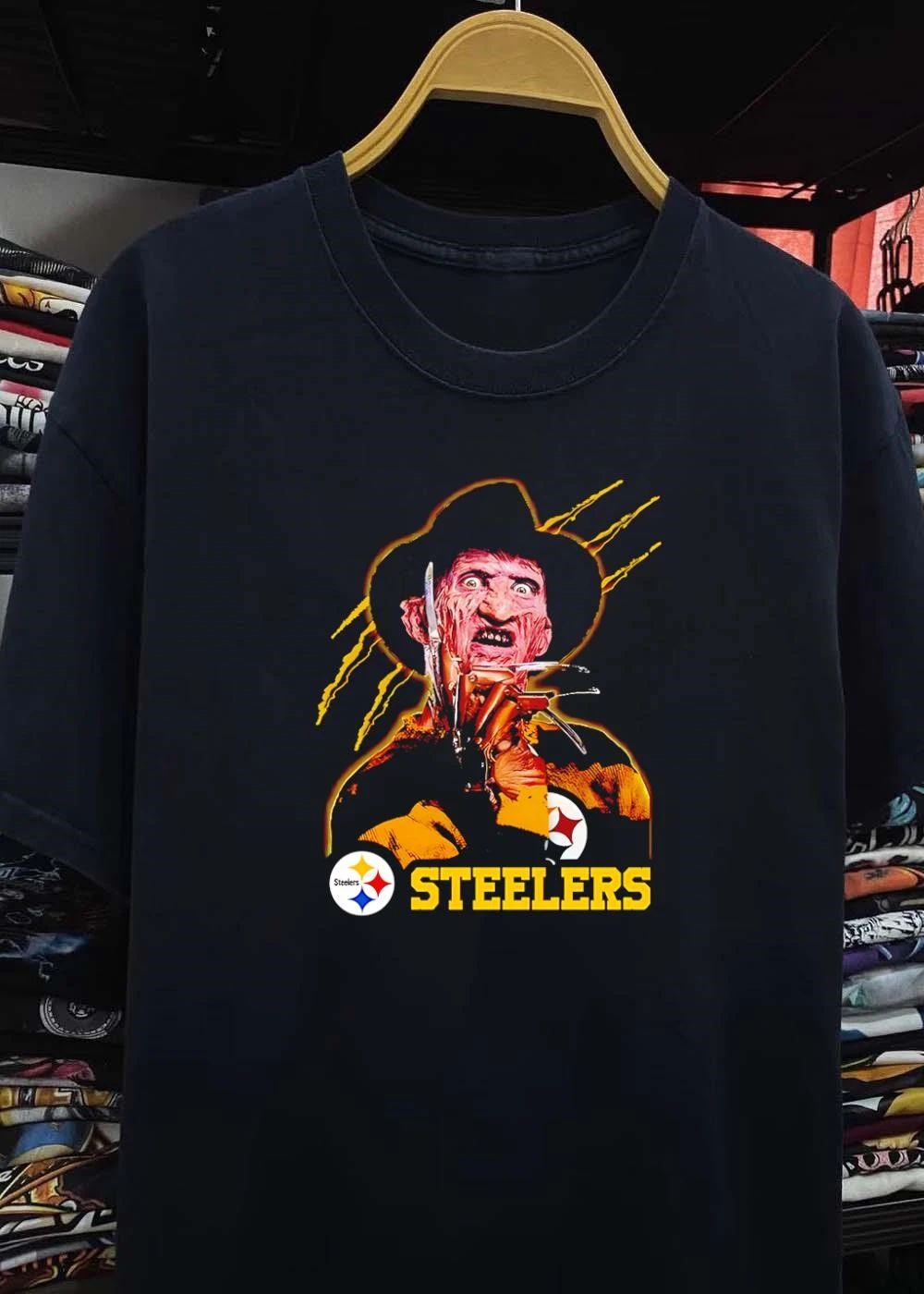 Steelers Fan Apparel Freddy Krueger Claw Slash Steelers shirt