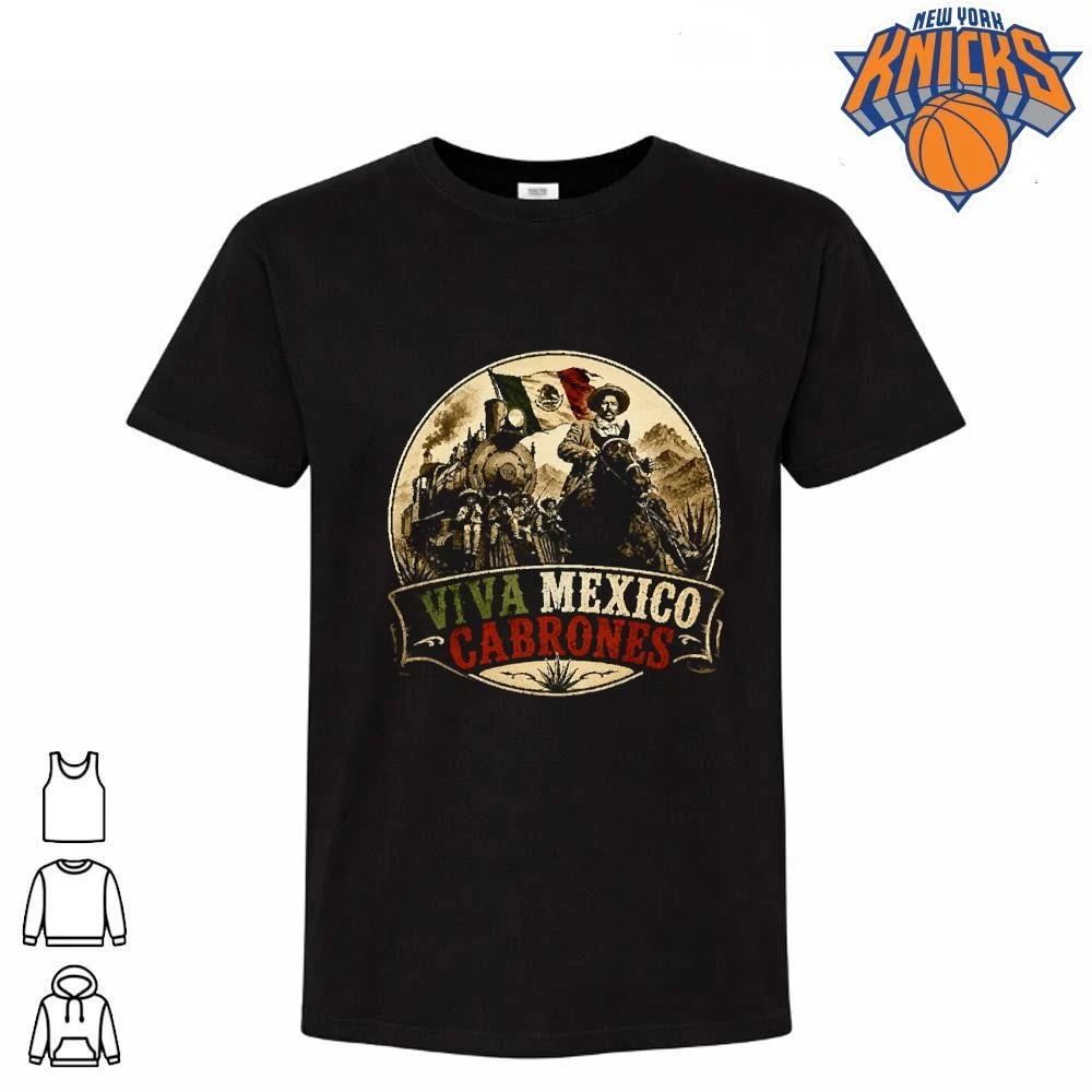 Viva Mexico Cabrones Mexican Revolution Cowboy Horse Train Patriotic Vintage shirt