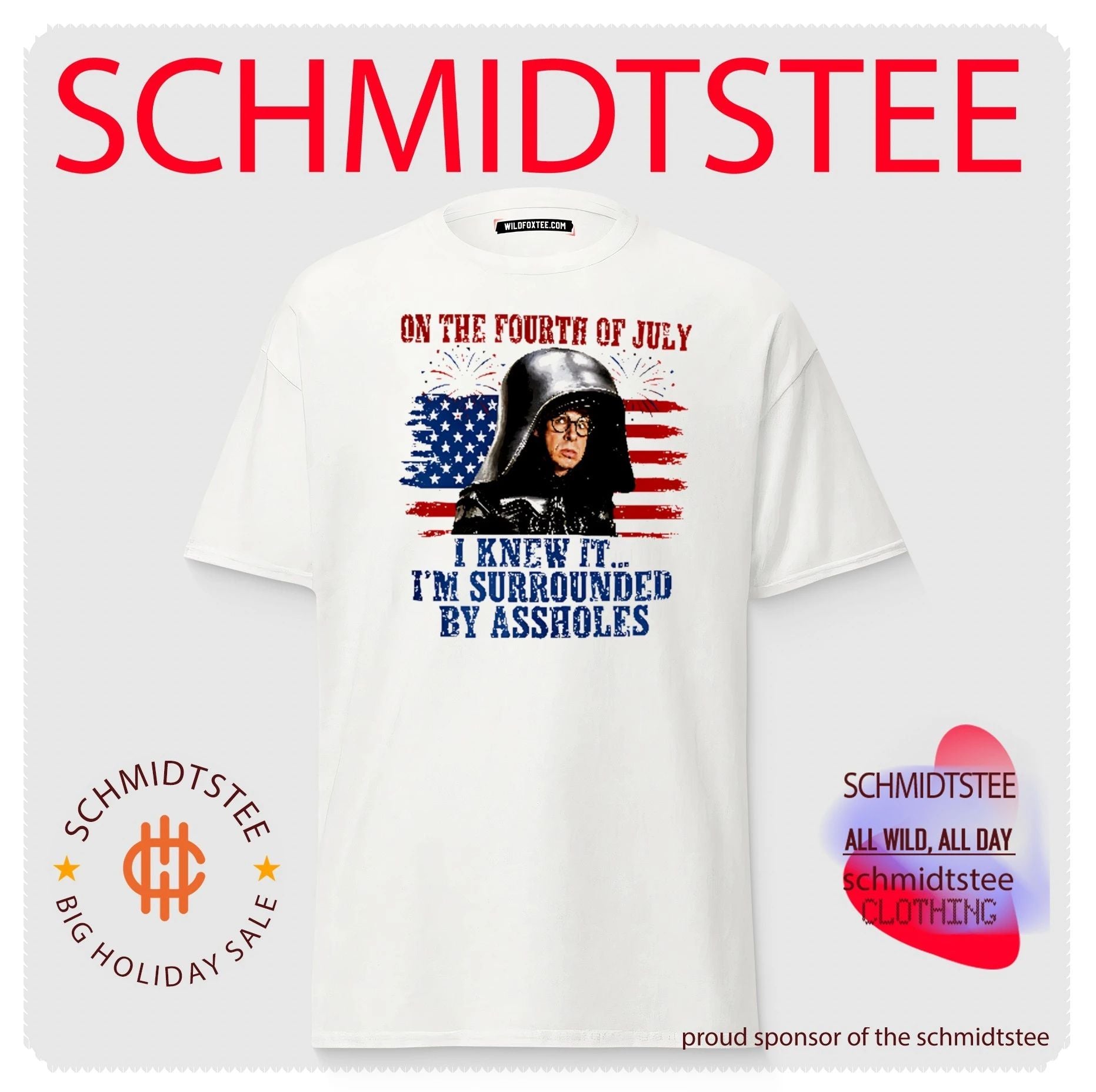Dark Helmet Spaceballs I Knew It I’m Surrounded By Assholes 4th Of July shirt