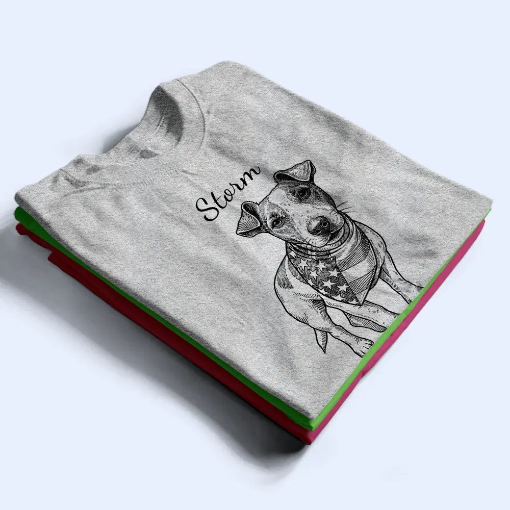 Custom Photo Ink Drawing Portrait Dog Cat Pet - Personalized T Shirt