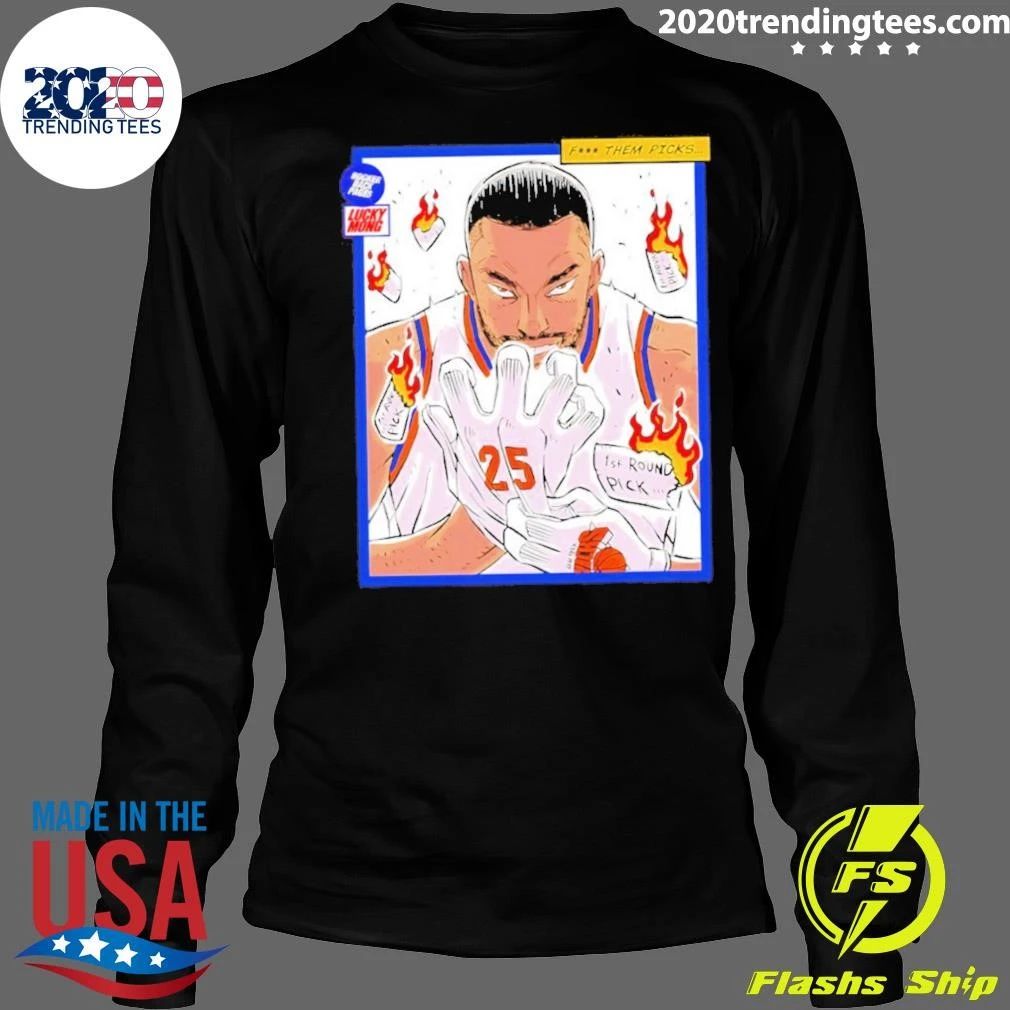 Knicks Mikal Bridges Fuck Them 1st Round Picks Comic Shirt