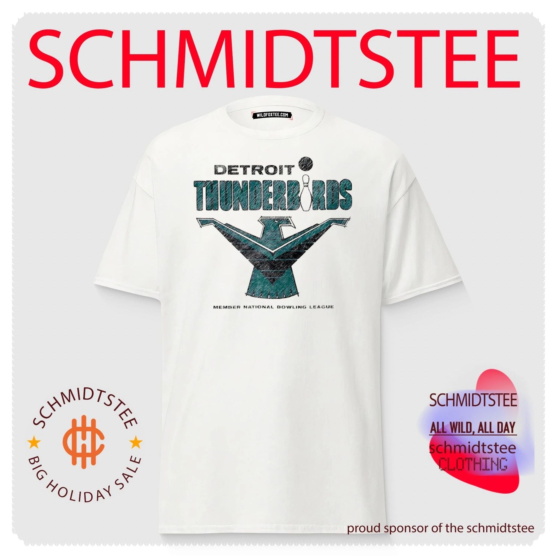 Detroit Thunderbirds Member National Bowling League vintage shirt