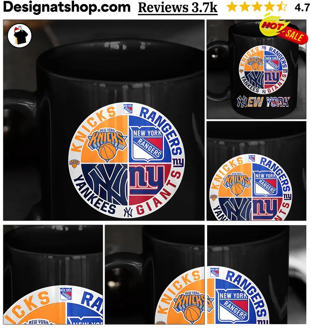 Knicks Rangers Yankees Giants teams New York sports shirt