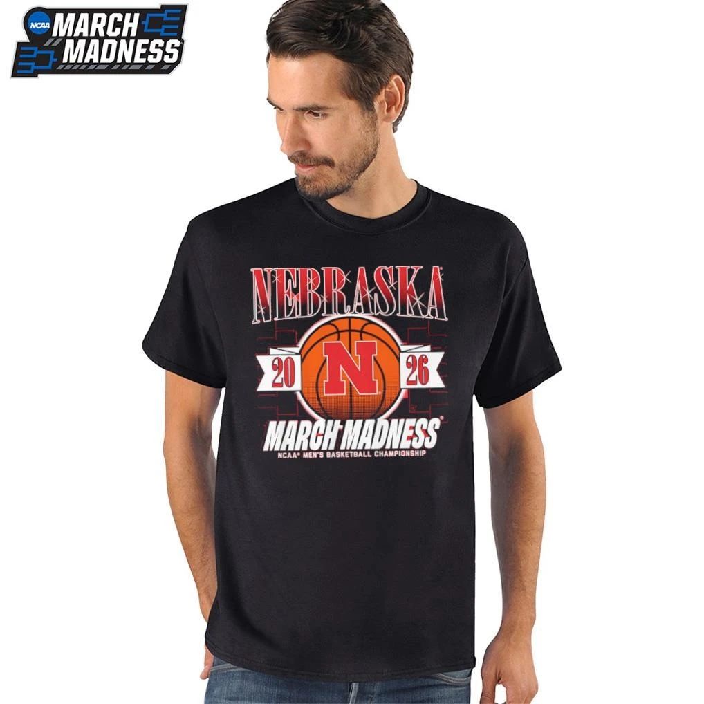Nebraska Cornhuskers Men’s Basketball 2026 NCAA Division I Championship March Madness Bound T-Shirt