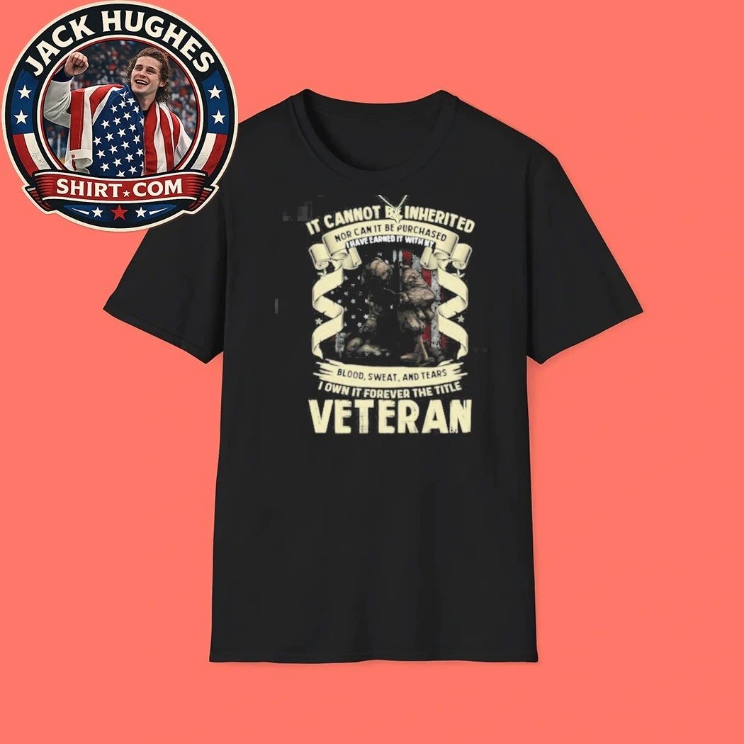 I Earned The Title Veteran Blood Sweat And Tears Kneeling Soldier Shirt