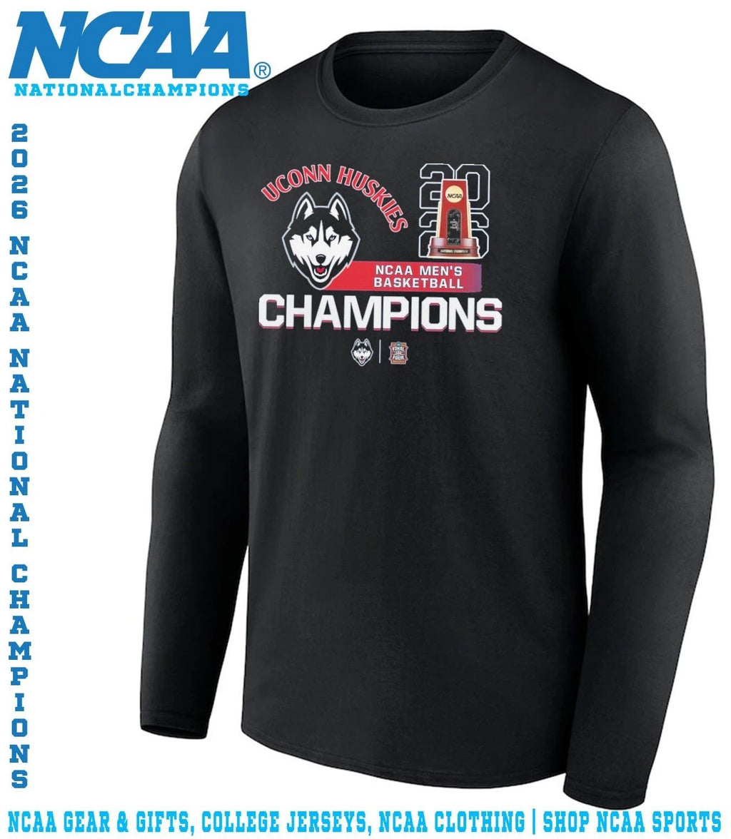 Uconn Huskies NCAA Men’s Basketball Champions 2026 trophy shirt
