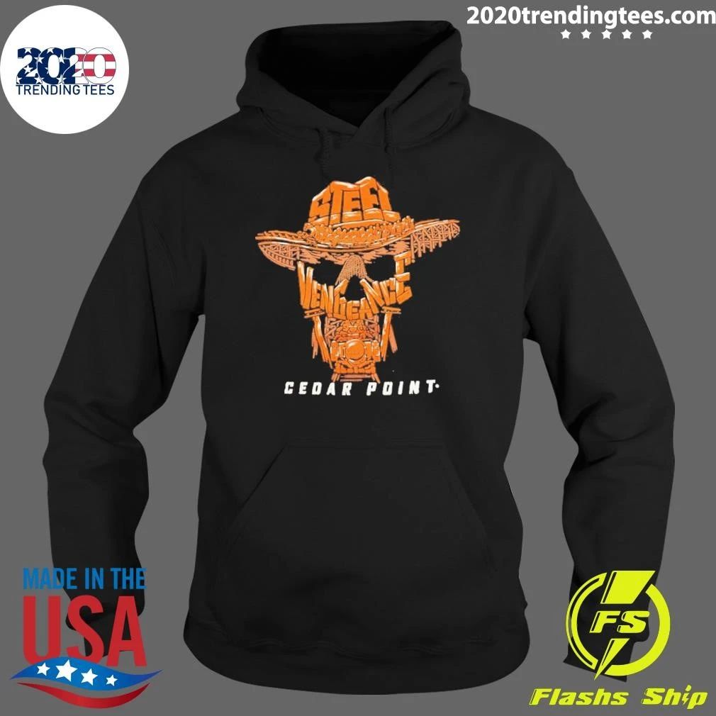 Steel Vengeance Wordscape Skull Cowboy Shirt