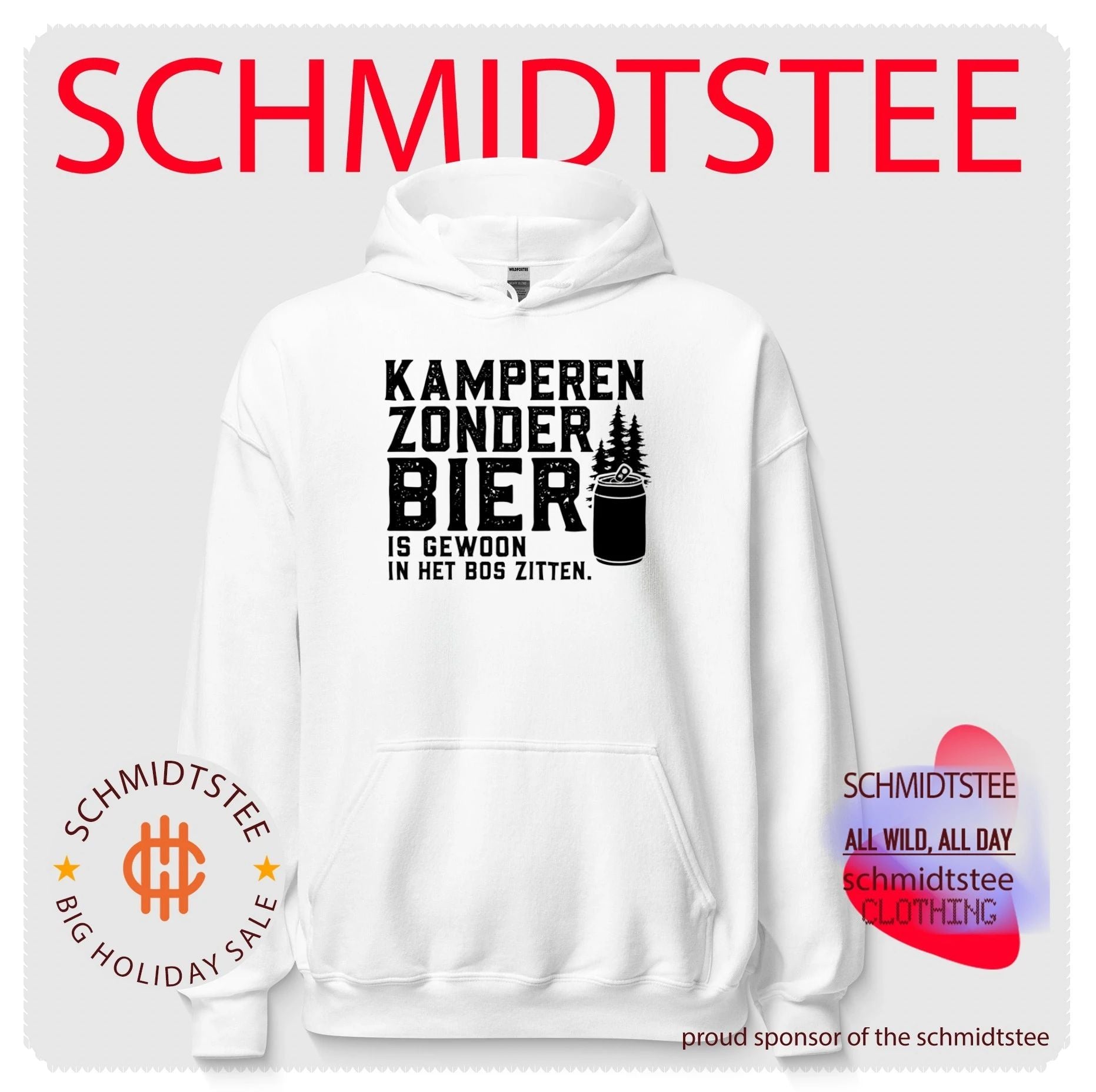 Kamperen Zonder Bier Is Gewoon In Het Bos Zitten Grappig Kampeer shirt