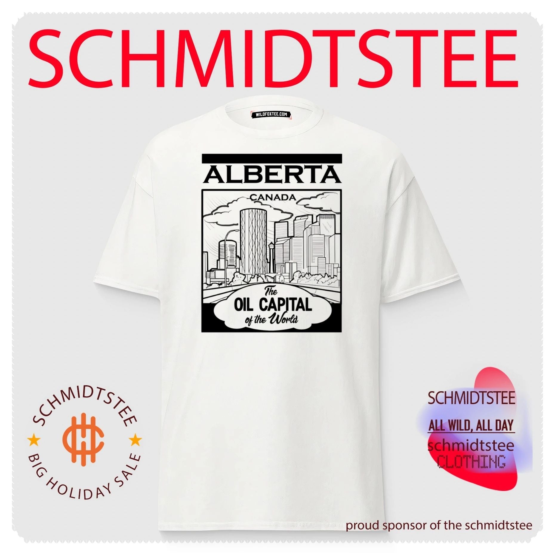 Alberta Canada The Oil Capital of the World Skyline shirt