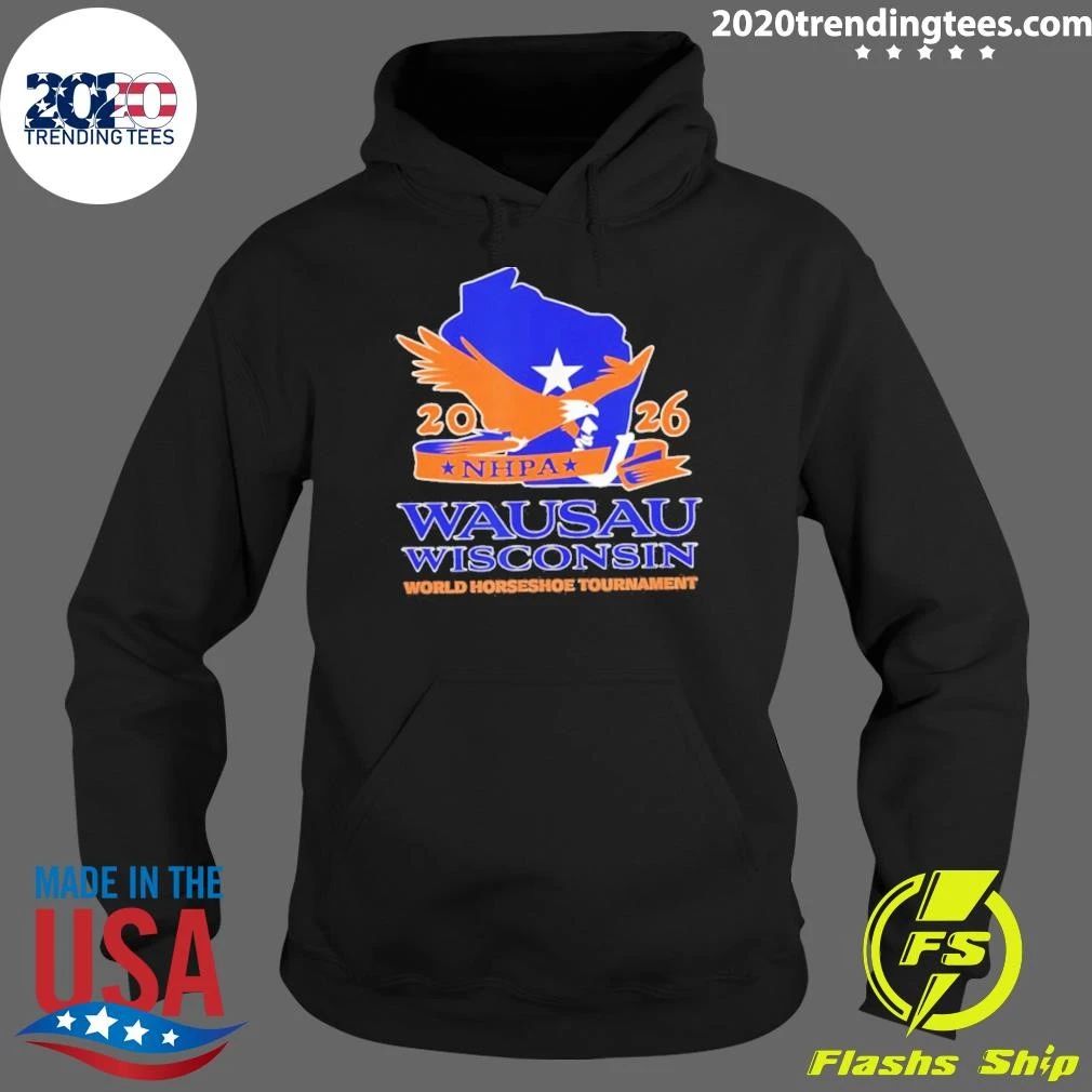 Wausau Wisconsin 2026 Nhpa World Horseshoe Tournament Logo Shirt