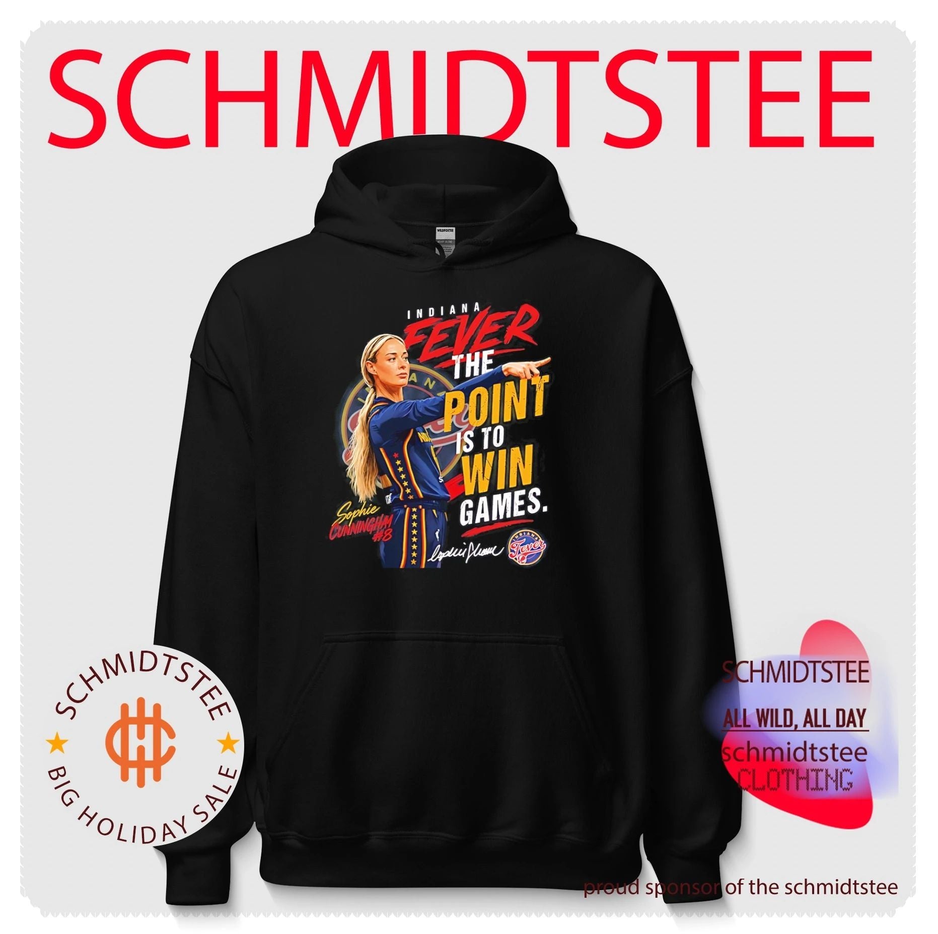 Indiana Fever Sophie Cunning Ham the point is to win games vintage shirt