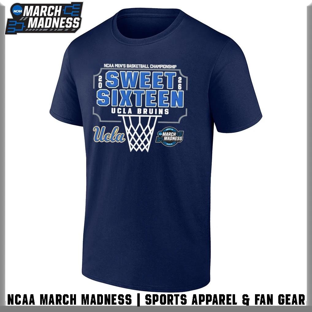 UCLA Bruins 2026 NCAA DI Men’s Basketball Tournament March Madness Sweet 16 Bound T-Shirt