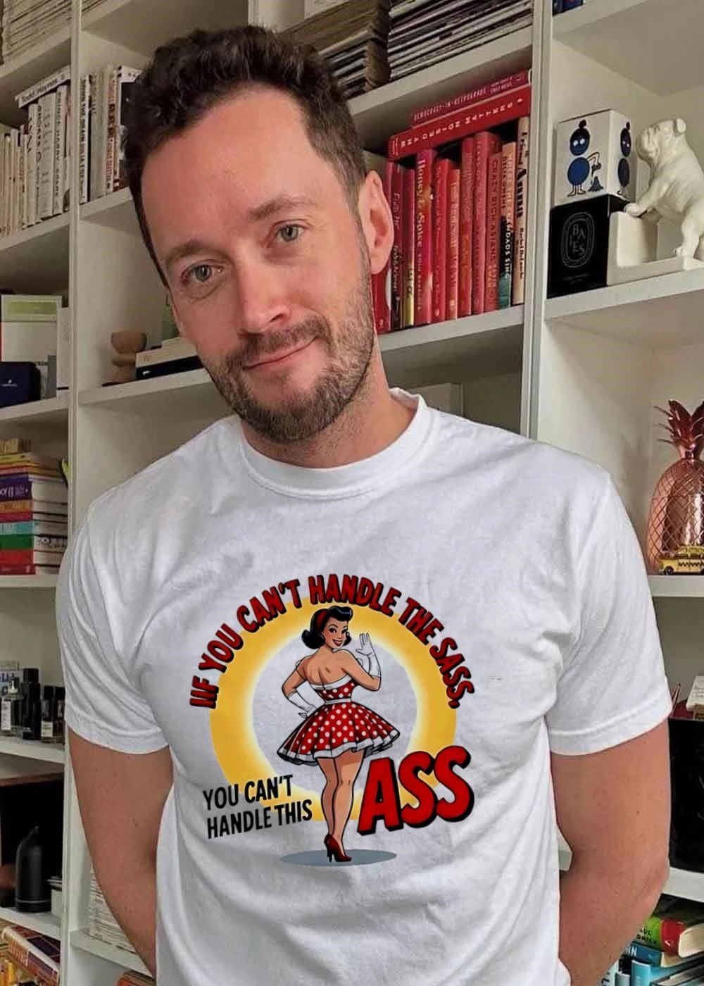 Pin Up Girl Waving Retro Style If You Cant Handle The Sass This T-Shirt