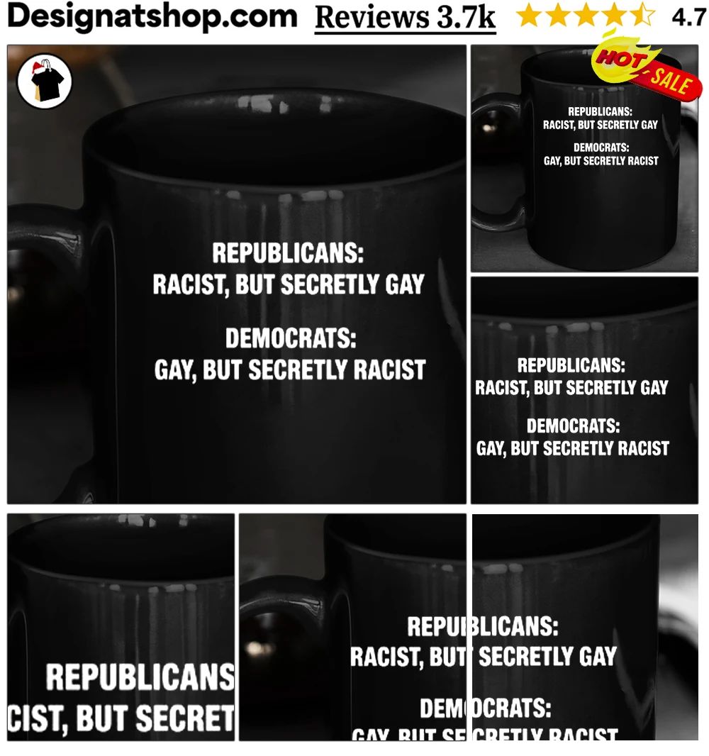 Republicans Racist But Secretly Gay shirt