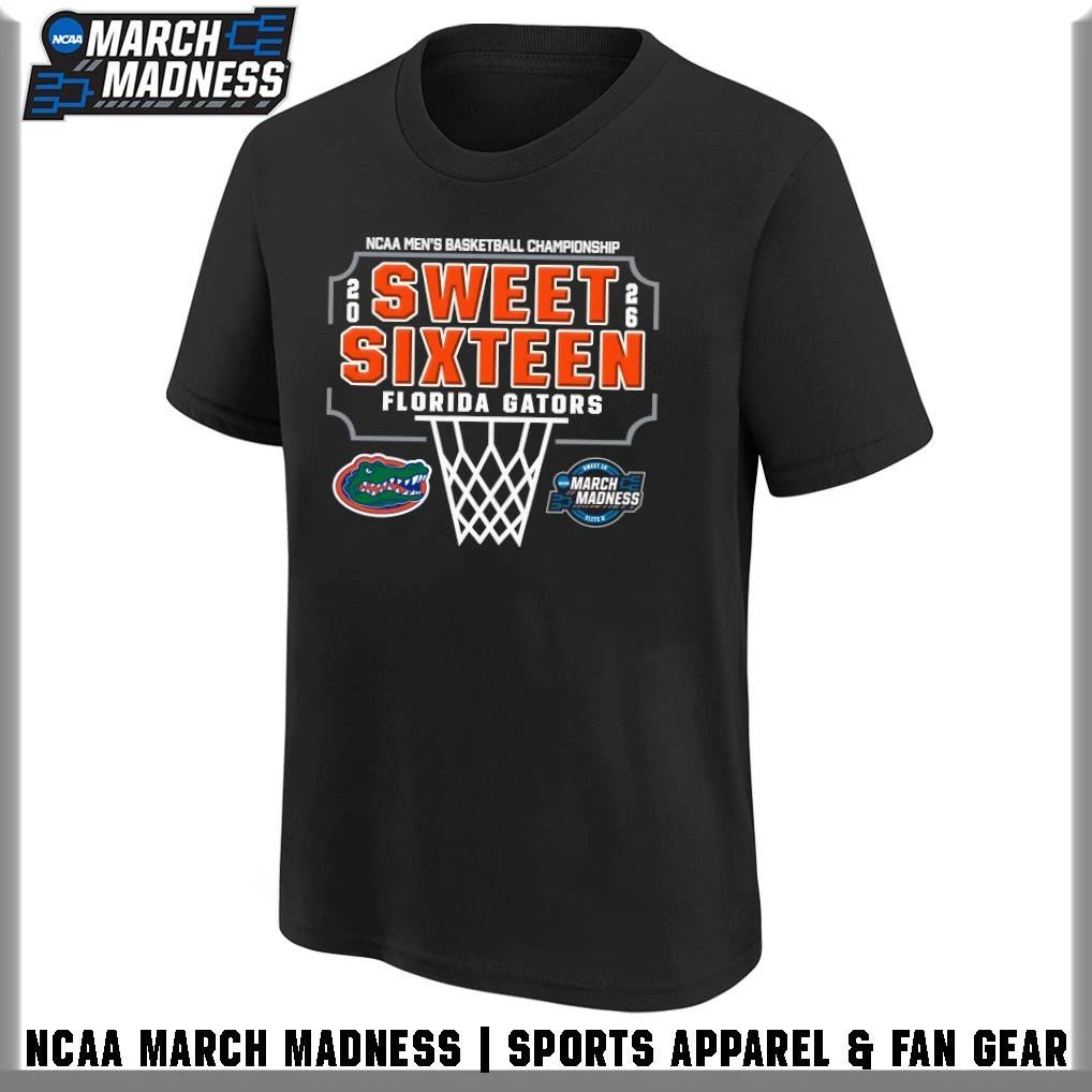 Florida Gators 2026 NCAA Men’s Basketball Tournament March Madness Sweet Sixteen T-Shirt