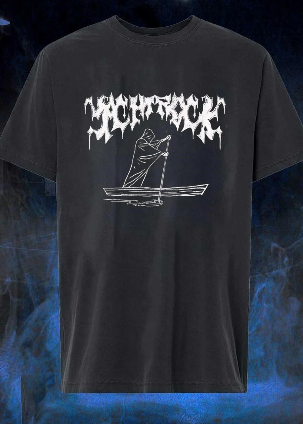Grim Reaper Rowing a Boat Yacht Rock Shirt