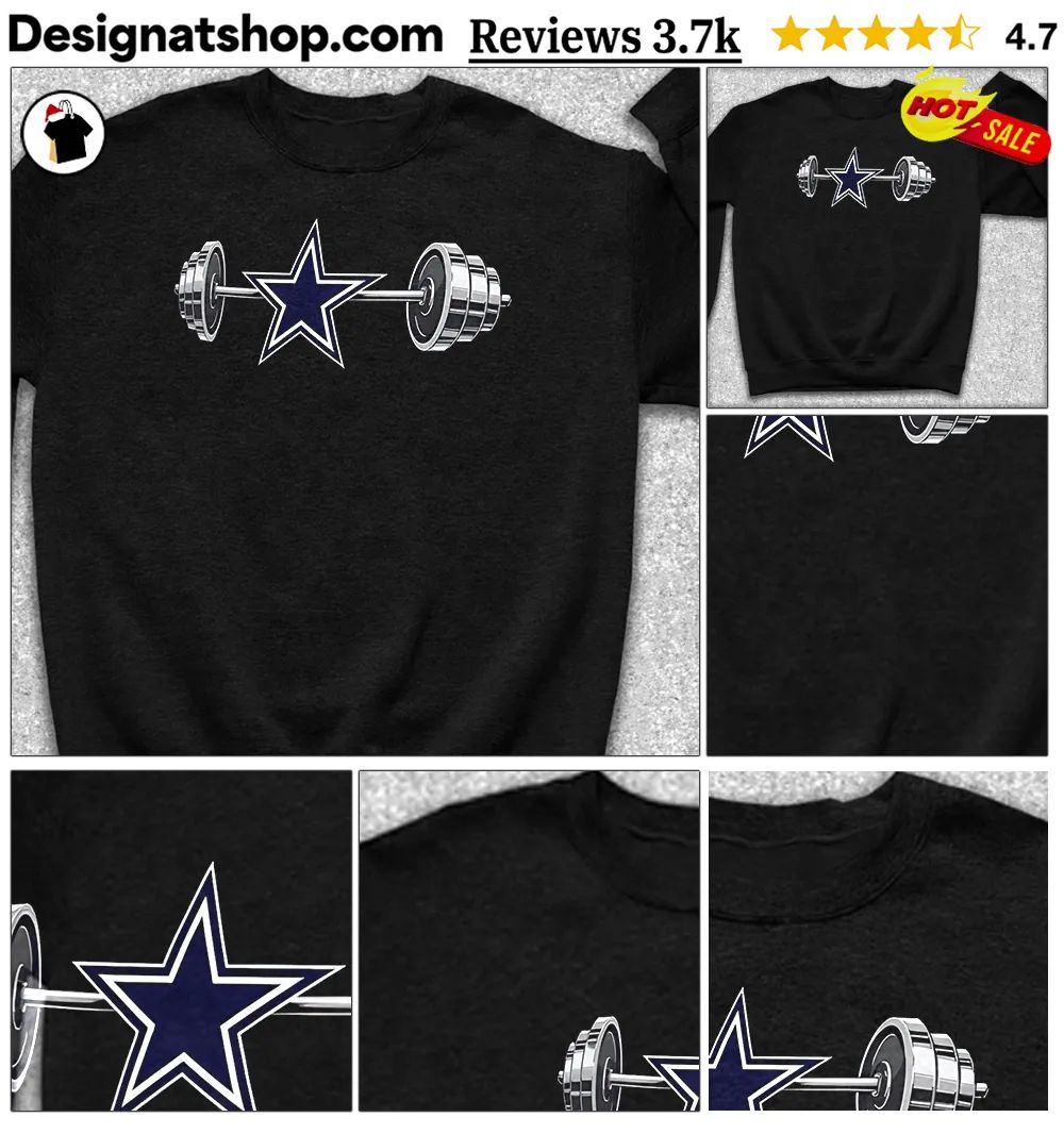 Cowboys Barbell Dallas Football Weightlifting Spirit Of True Champions Shirt