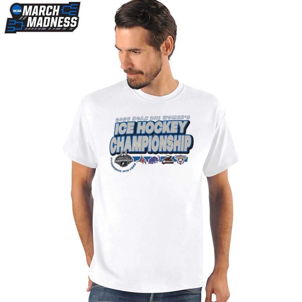 4 Teams Logo 2026 NCAA Division III Women’s Ice Hockey Championship T-Shirt