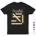 Word Search Puzzle Grandkids Make Life Grand - Personalized T Shirt
