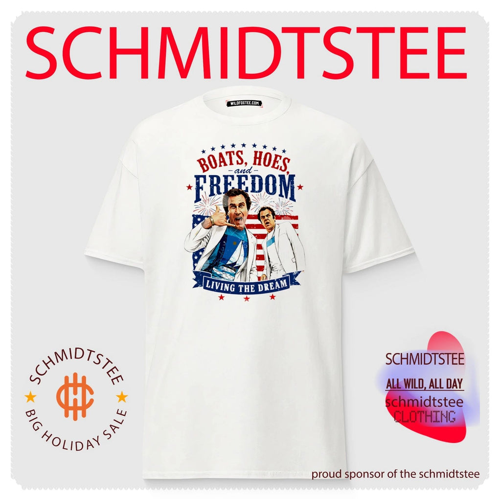 Step Brothers Boats Hoes And Freedom Living The Dream 4th Of July shirt