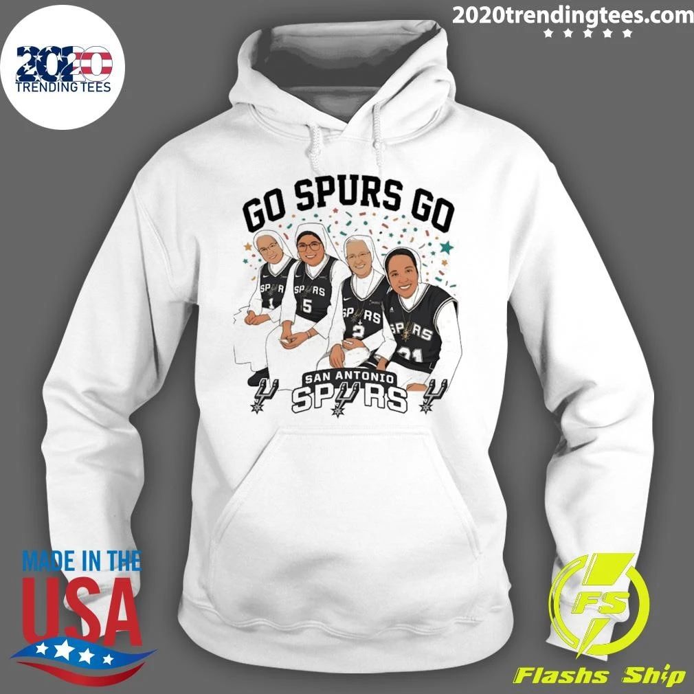 Nuns Cartoon Go Spurs Go San Antonio Spurs Basketball Nba 2026 Shirt