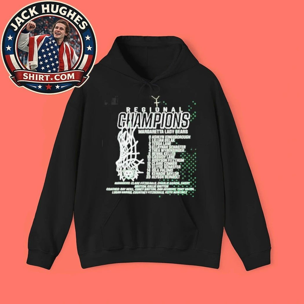 Original Margaretta Lady Bears Regional Champions Basketball Roster Shirt