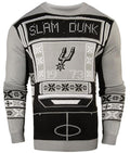 San Antonio Spurs Christmas Ugly Sweater – Retro Game Scoreboard Edition