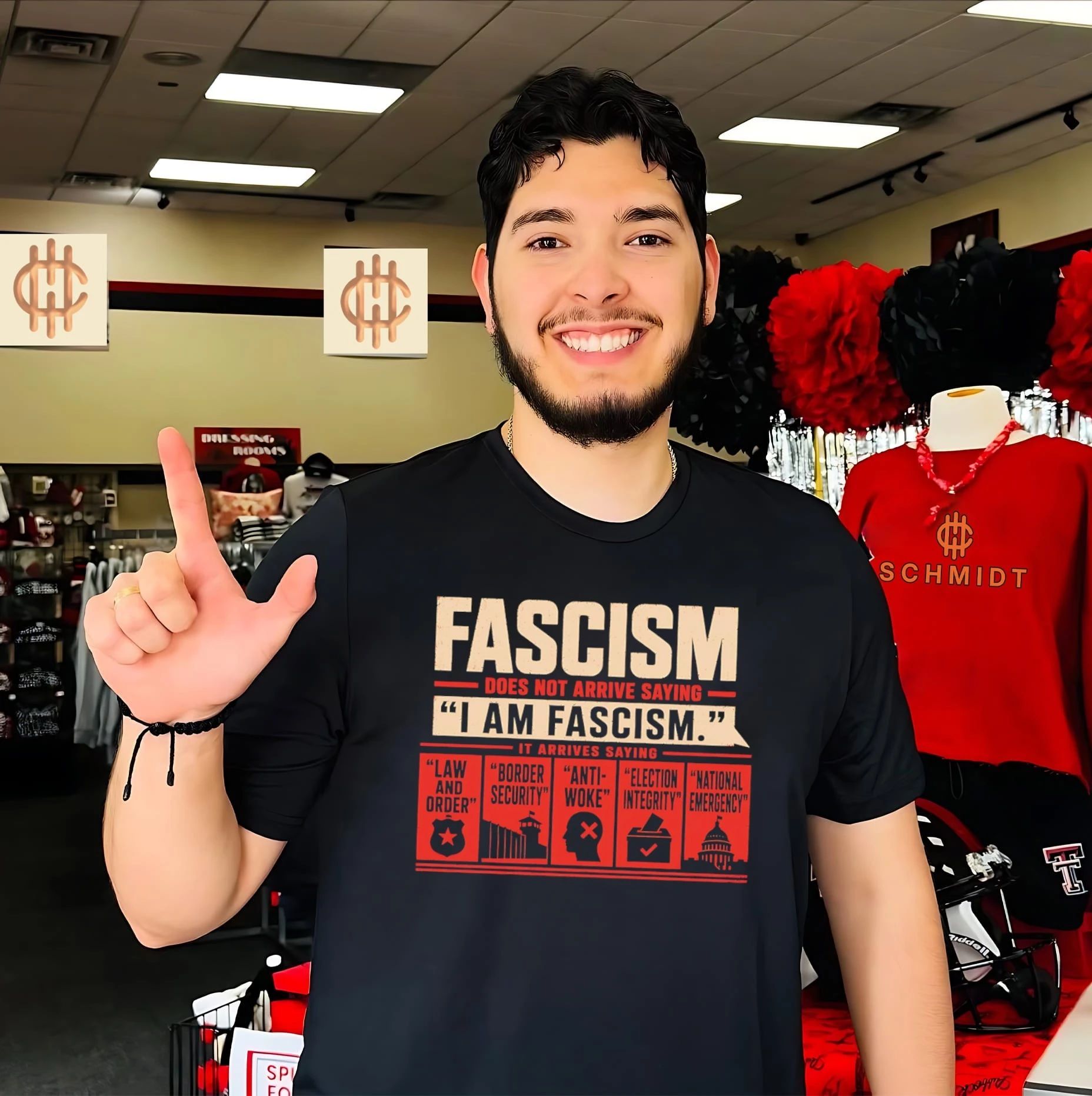 Fascism does not arrive saying I am fascism vintage shirt