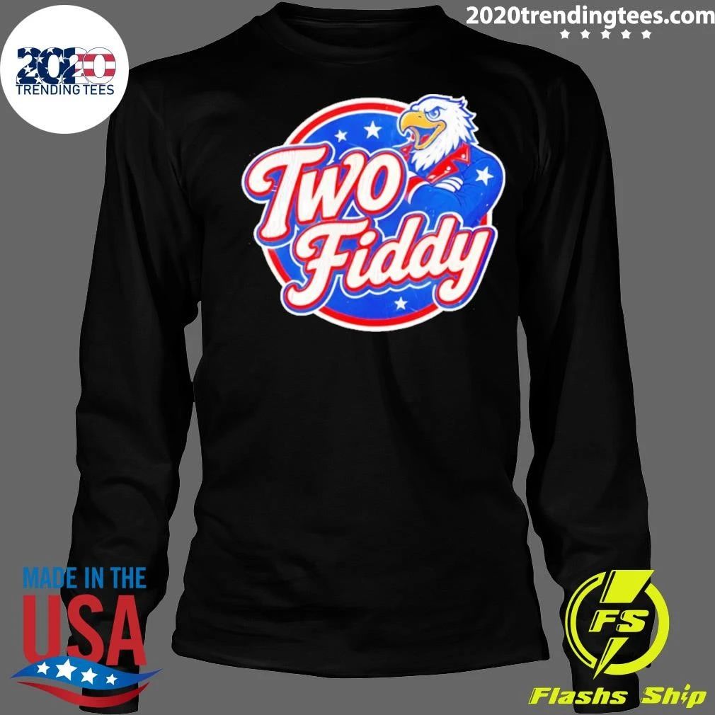 Eagle Mascot Two Fiddy Logo Design Patriotic Shirt