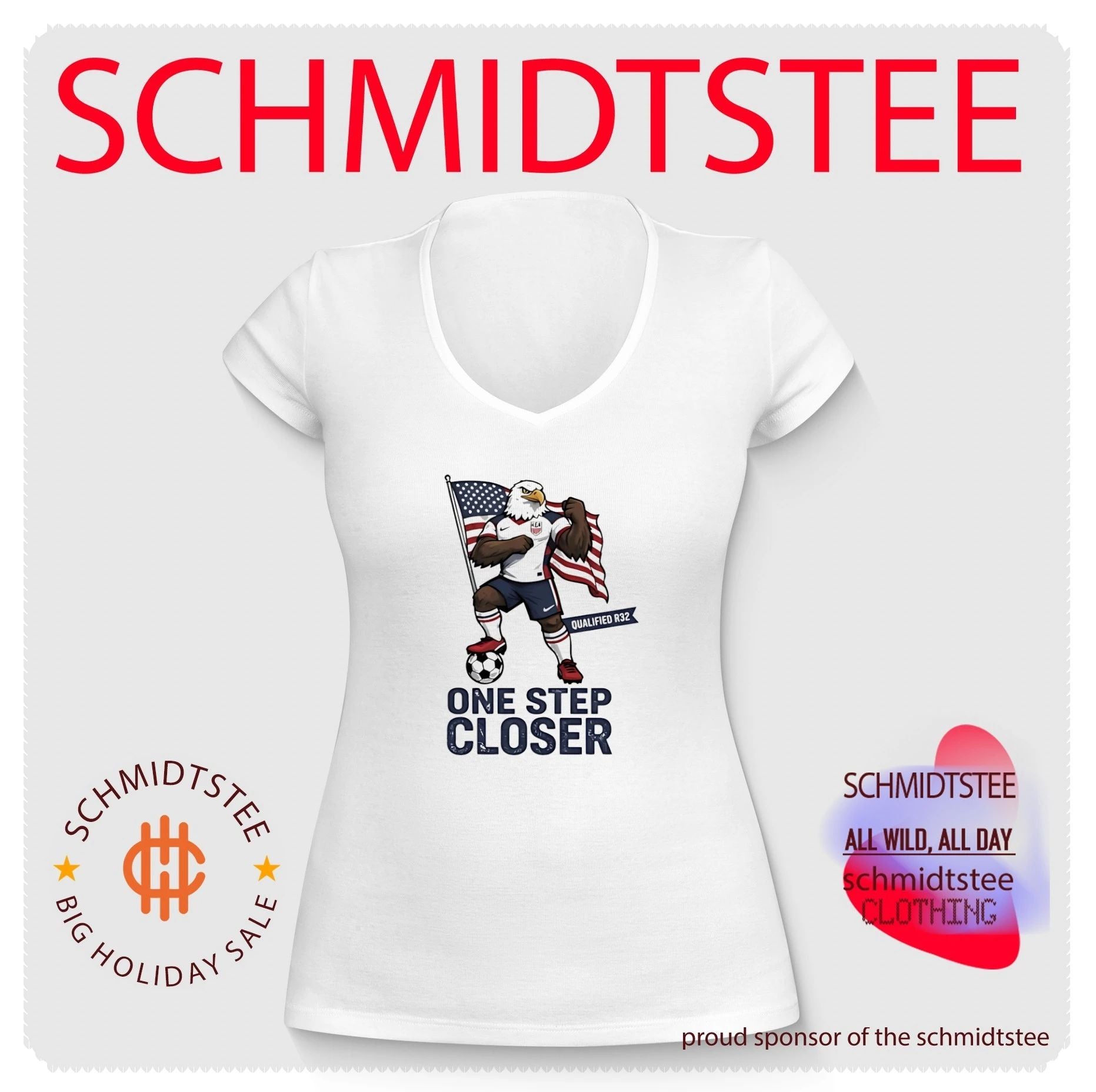 USA World Cup 2026 qualified round of 32 one step closer mascot shirt