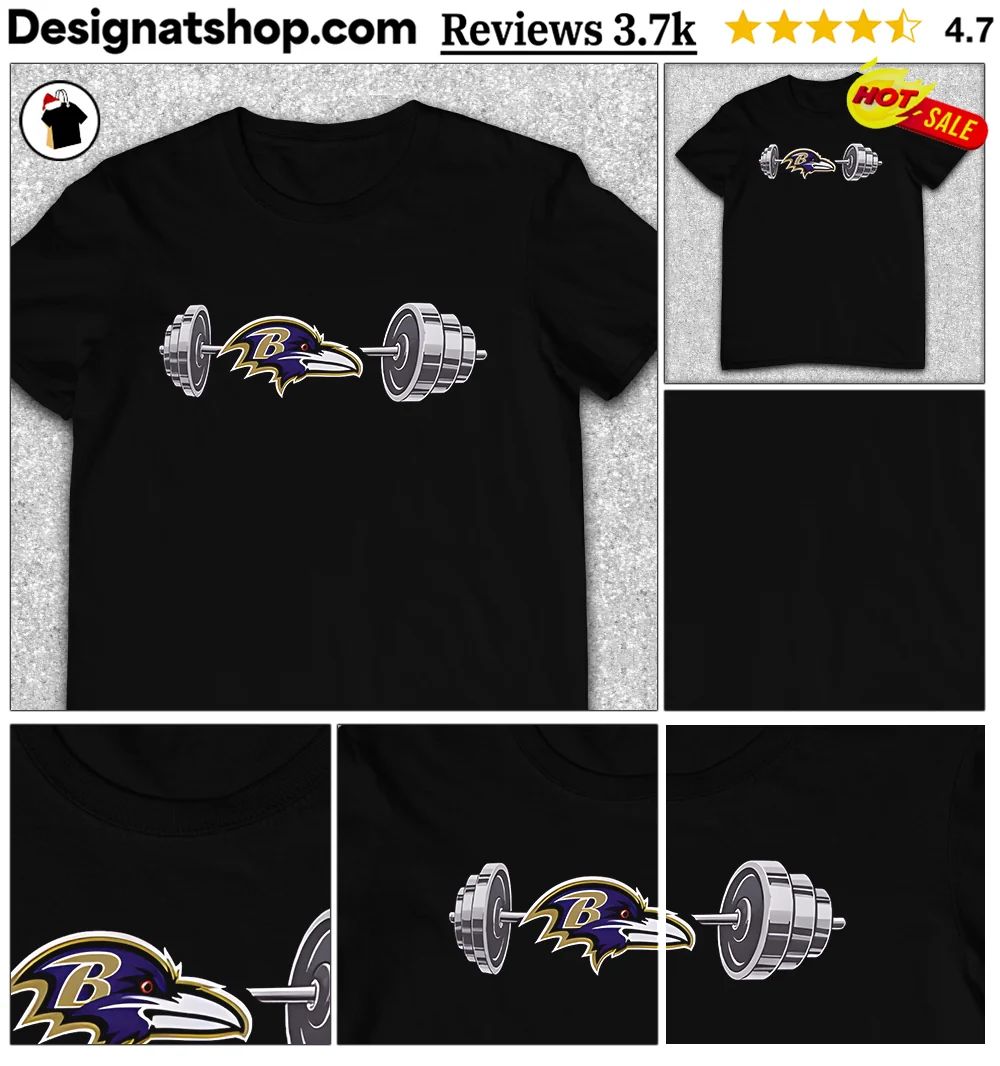 Ravens Barbell Baltimore Football Weightlifting Spirit Of True Champions Shirt