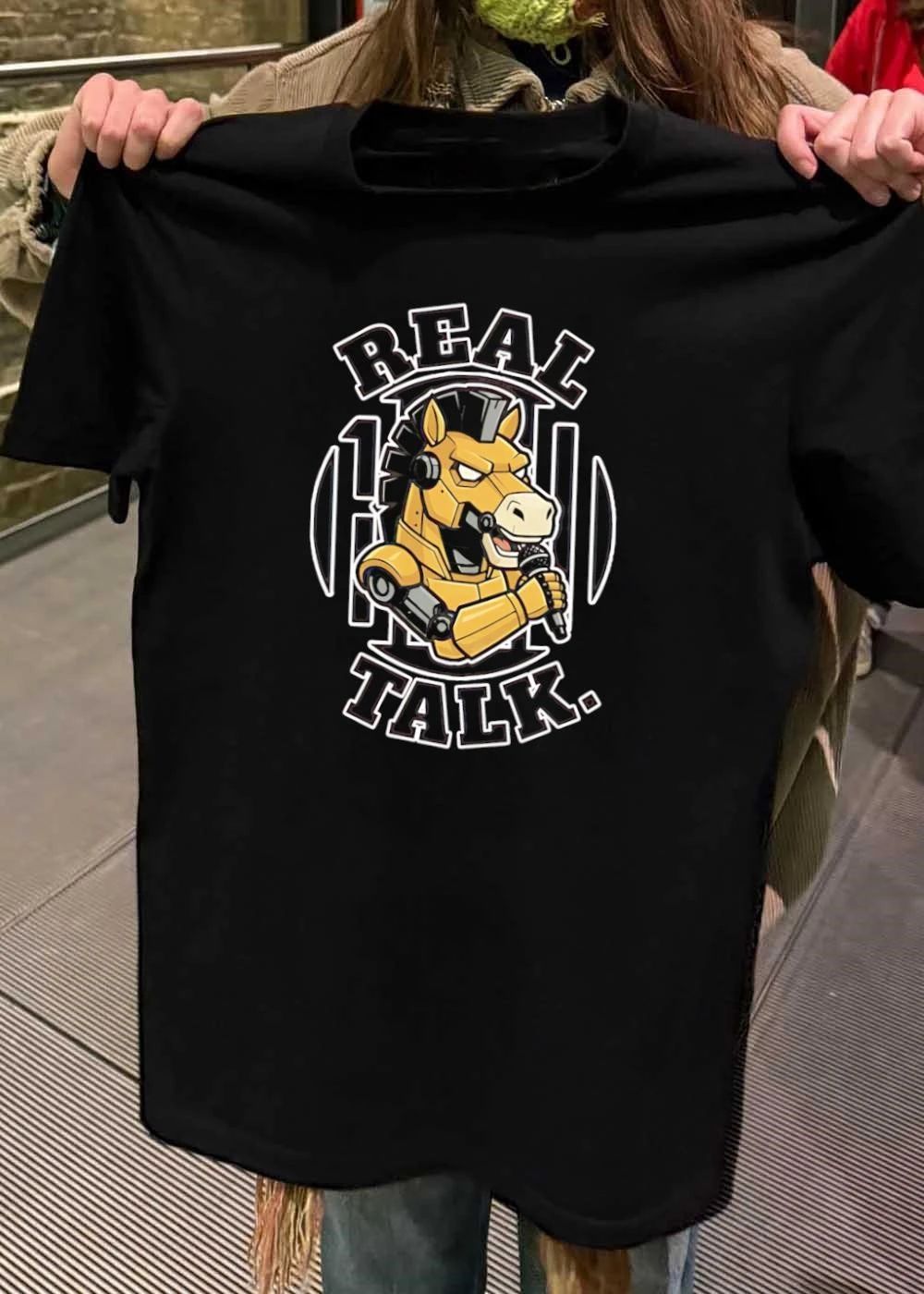 Real Talk Robot Horse Performing Rap T-Shirt