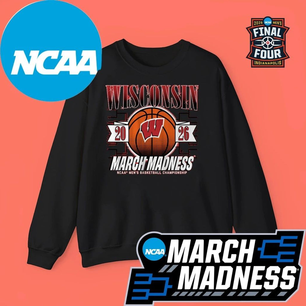 Wisconsin Badgers MBB 2026 NCAA Women’s Basketball Championship March Madness Logo Shirt