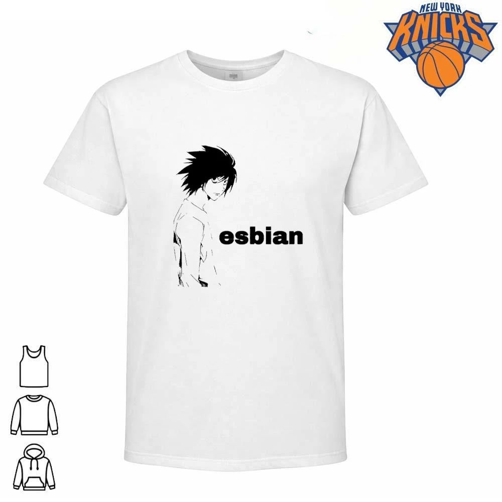 Death Note L Lawliet Lesbian Esbian Funny Anime Meme Shirt