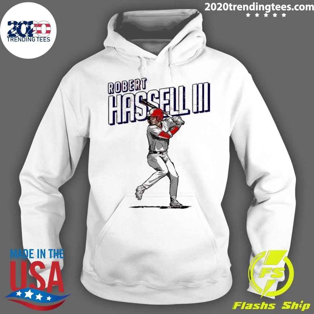 Washington Nationals Baseball Robert Hassell Iii Player Art Print Shirt