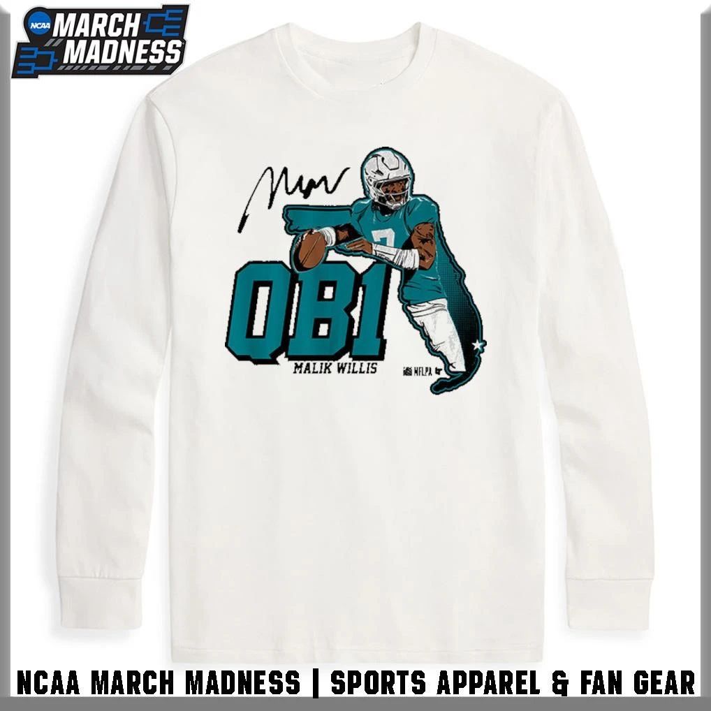 Malik Willis QB1 Miami Dolphins T-Shirt