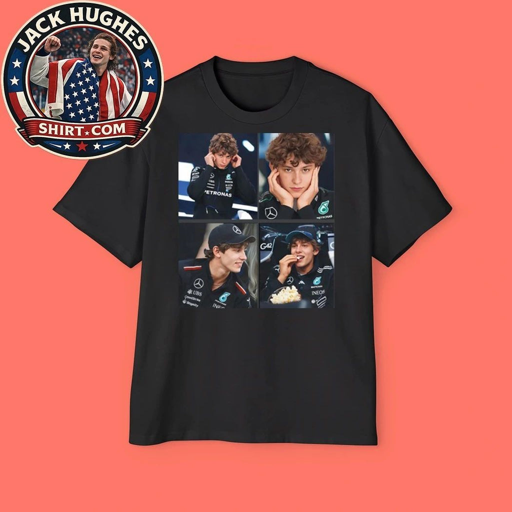 Kimi Antonelli George Russell Formula 1 Mercedes Vintage Shirt