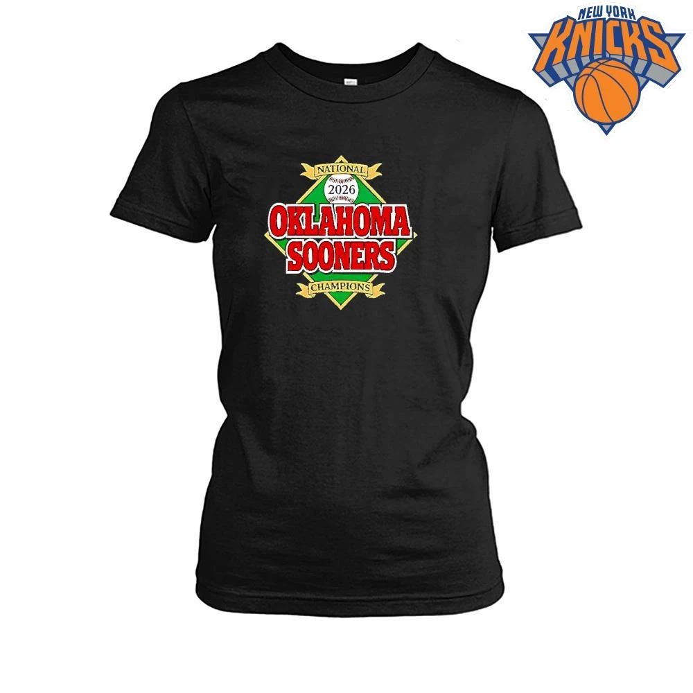 Oklahoma Sooners Baseball Mlb Champions 2026 National Diamond Shirt