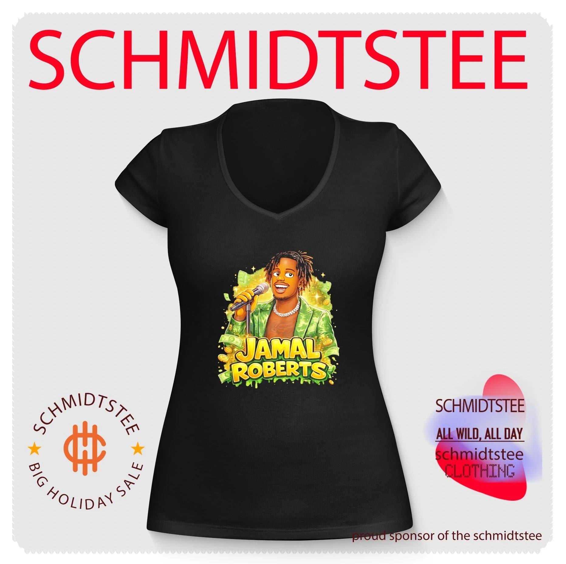 Jamal Roberts 2025 American Idol winner illustrated shirt