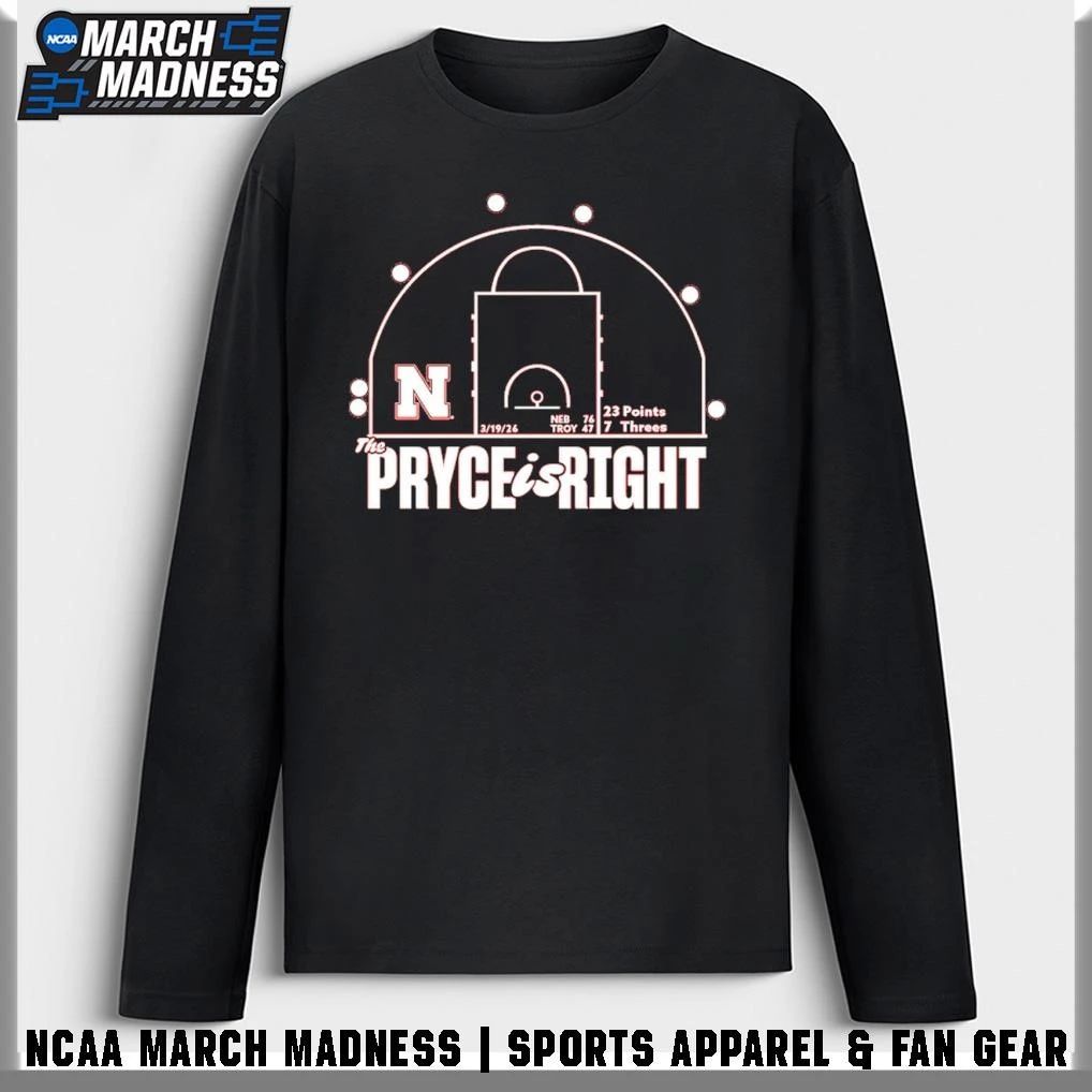 Pryce Sandfort Nebraska The Pryce Is Right T-Shirt