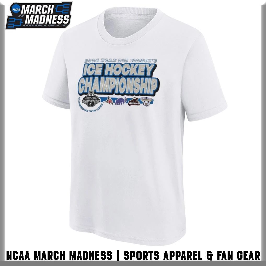 4 Teams Logo 2026 NCAA Division III Women’s Ice Hockey Championship T-Shirt