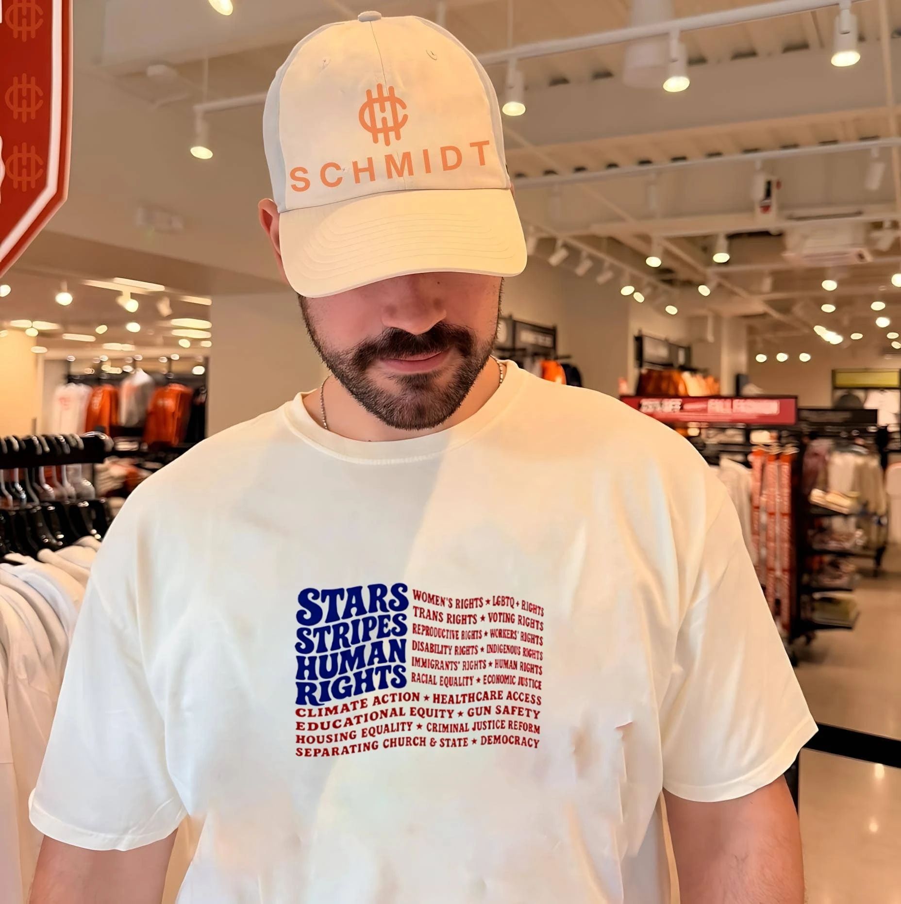 Stars And Stripes And Human Rights USA Flag Liberal Patriotic Equal Rights Shirt