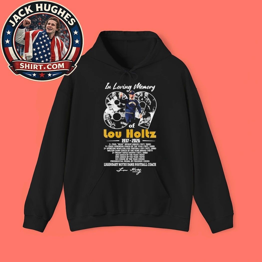 Lou Holtz Legendary Notre Dame Coach Tribute And Signature Shirt