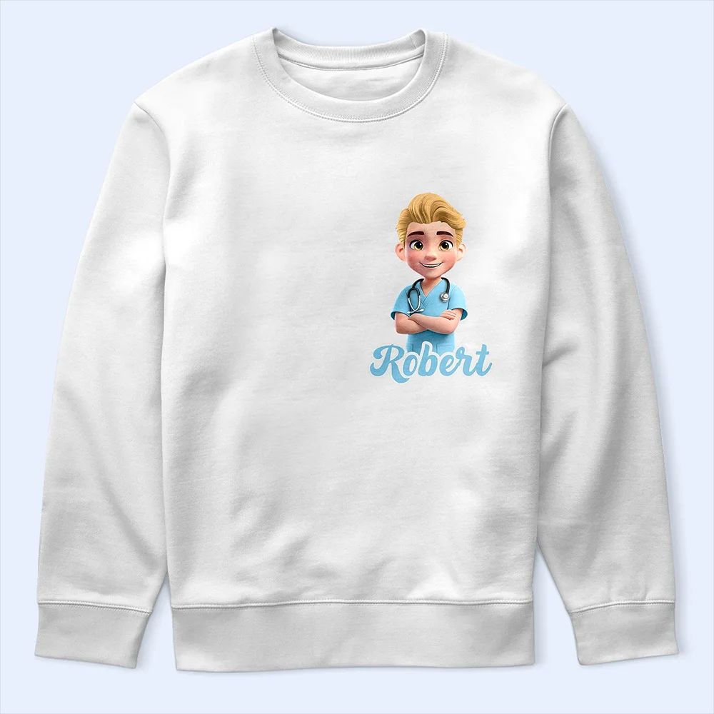 3D Effect Nurse Name - Personalized T Shirt