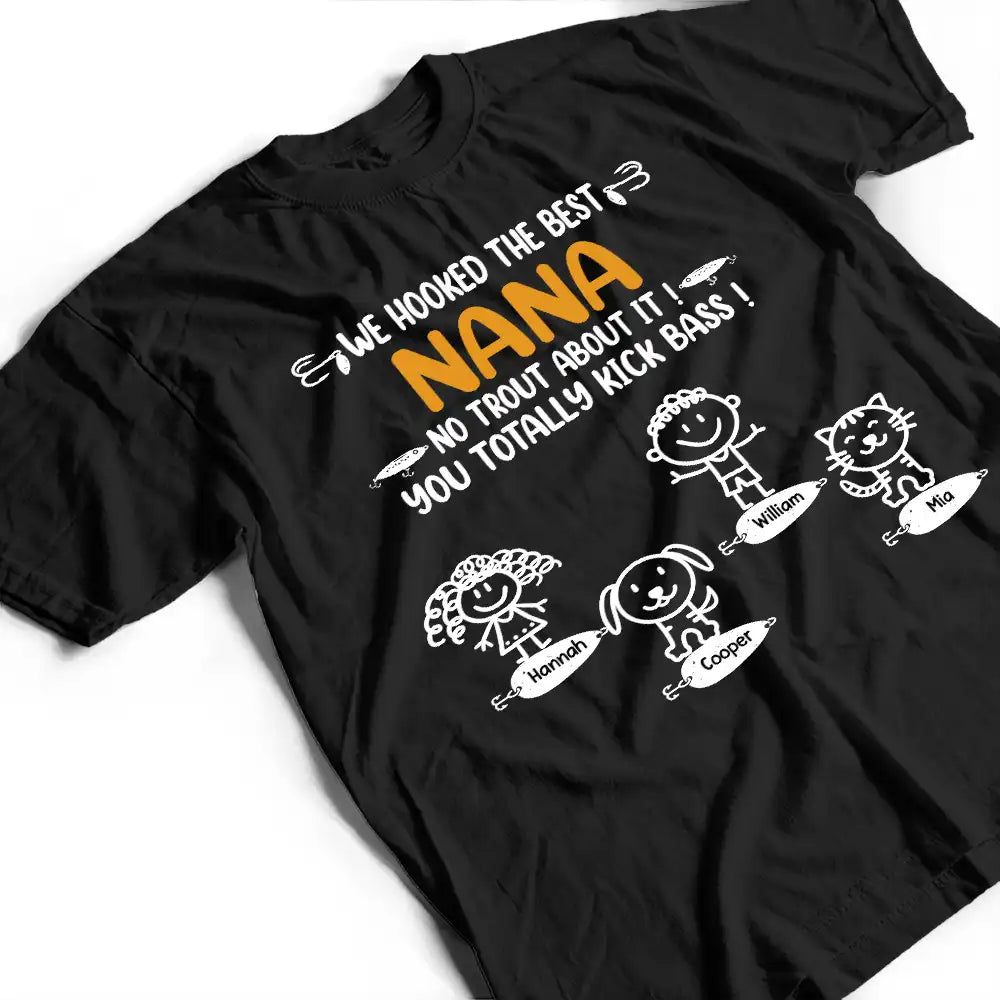 We Hooked The Best Dad Fishing - Personalized T Shirt