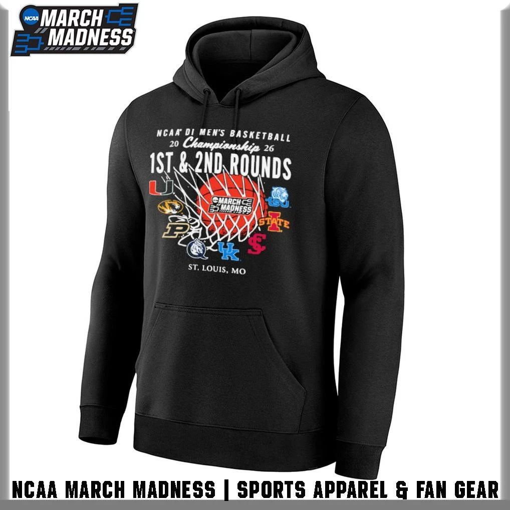 St. Louis, MD 2026 NCAA Men’s Basketball March Madness 1st 2nd Round Bound T-Shirt