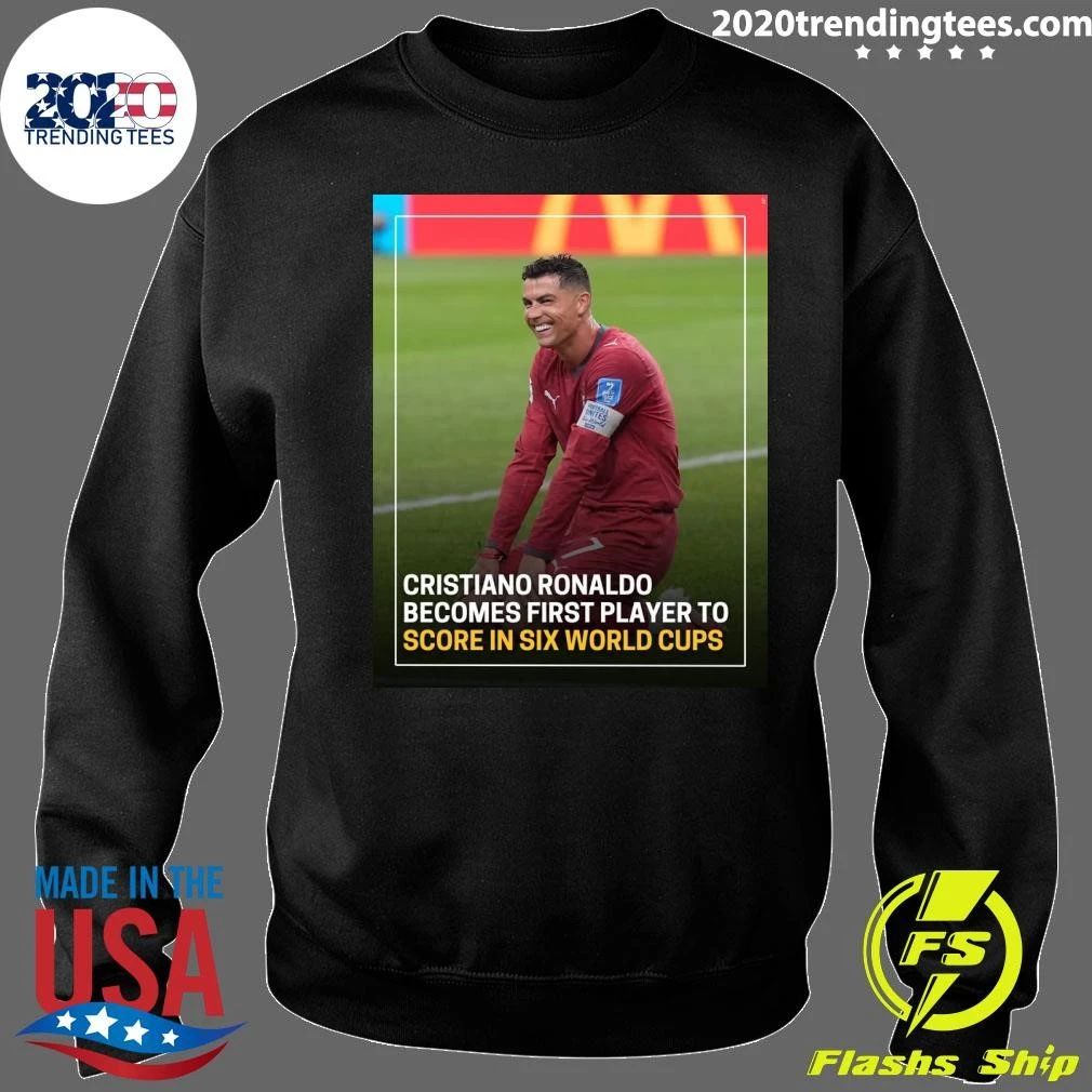 Cristiano Ronaldo Becomes First Player To Score In Six World Cups Shirt