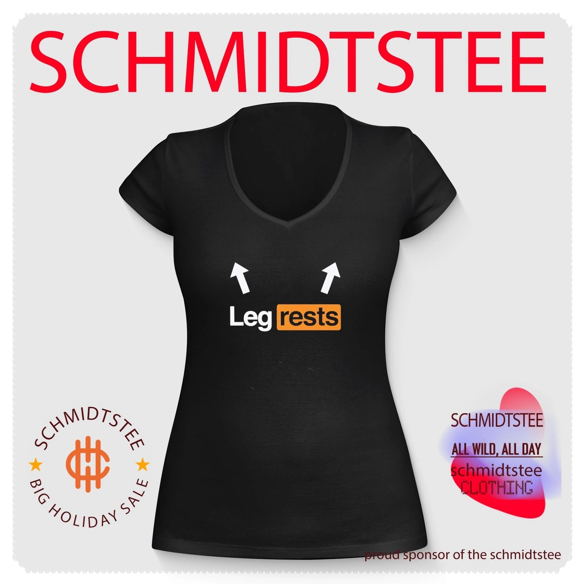Leg Rests funny humor parody legs rest shirt
