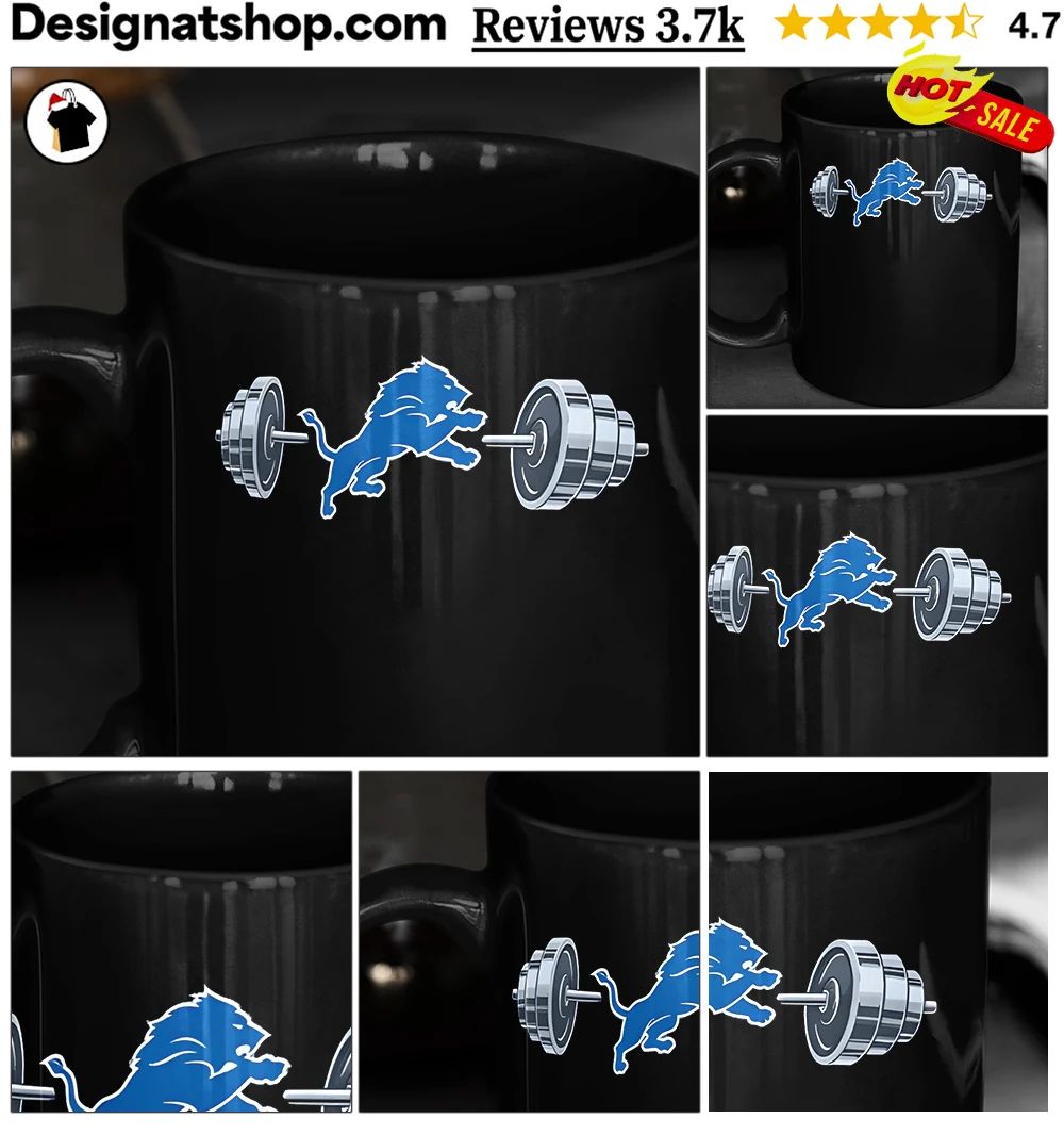 Lions Barbell Detroit Football Weightlifting Spirit Of True Champions Shirt